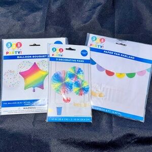 Rainbow Party Decorations - NEW